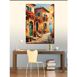 Kanvas Tablo Sahil Evleri 100x140 cm
