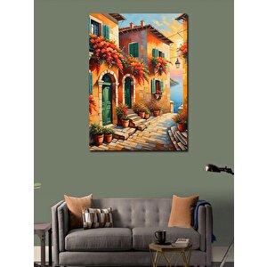 Kanvas Tablo Sahil Evleri 100x140 cm