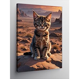 Kanvas Tablo Yavru Tekir Kedi