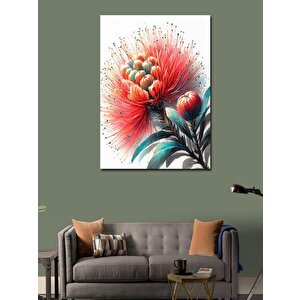 Kanvas Tablo Kırmızı Çiçekler 70x100 cm