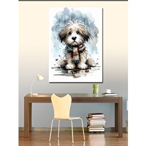 Kanvas Tablo Üzgün Köpek