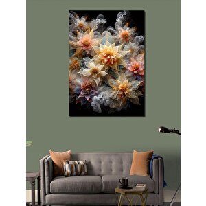 Kanvas Tablo Soyut Çiçekler 70x100 cm