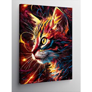 Kanvas Tablo Asil Kedi