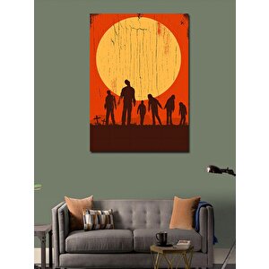 Kanvas Tablo Gün Batımı Ve Zombiler