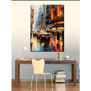 Kanvas Tablo Retro Şehir 70x100 cm