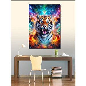 Kanvas Tablo Renkler Ve Kaplan 100x140 cm