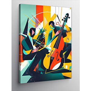 Kanvas Tablo Caz Müzik Temalı