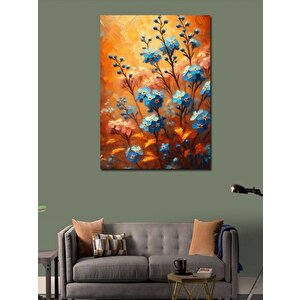 Kanvas Tablo Yağlı Boya Çiçekler 100x140 cm