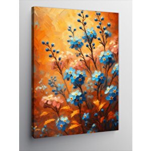 Kanvas Tablo Yağlı Boya Çiçekler 70x100 cm