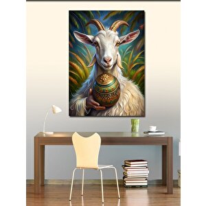 Kanvas Tablo Ormandaki Keçi 100x140 cm