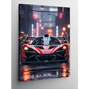 Kanvas Tablo Kırmızı Spor Araba 70x100 cm