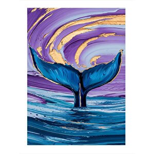 Dalışa Geçen Yunus Art Mdf Poster 25cmx 35cm 25x35 cm