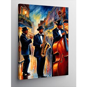 Kanvas Tablo Caz Jazz Müzik Temalı