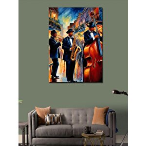 Kanvas Tablo Caz Jazz Müzik Temalı