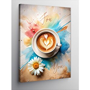 Kanvas Tablo Kahve Fincanı 70x100 cm
