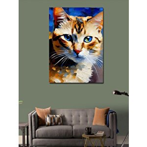 Kanvas Tablo Sevimli Kedi 70x100 cm