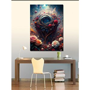 Kanvas Tablo Soyut Çiçekler 70x100 cm