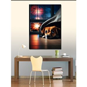 Kanvas Tablo Sevimli Köpek 70x100 cm