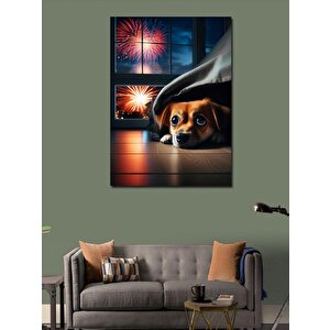 Kanvas Tablo Sevimli Köpek 70x100 cm