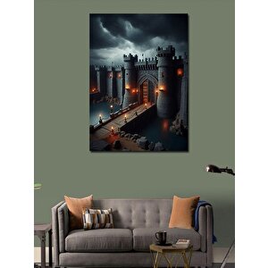 Kanvas Tablo Retro Kale 70x100 cm