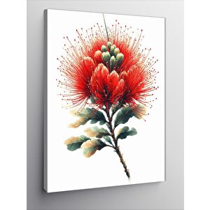 Kanvas Tablo Kırmızı Çiçek 70x100 cm
