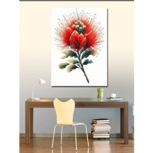 Kanvas Tablo Kırmızı Çiçek 70x100 cm
