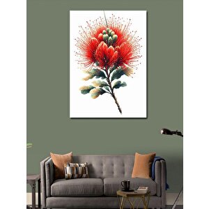 Kanvas Tablo Kırmızı Çiçek 70x100 cm