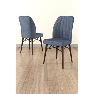 Tulca Serisi, Barok 70x110 Sabit Mdf Mutfak Masası Takımı 4 Adet Sandalye Füme