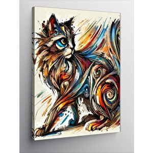Kanvas Tablo Renkli Kadın 70x100 cm
