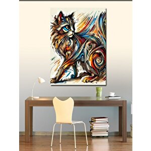 Kanvas Tablo Renkli Kadın 70x100 cm