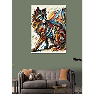 Kanvas Tablo Renkli Kadın 70x100 cm