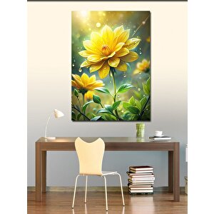 Kanvas Tablo Sarı Çiçek 100x140 cm
