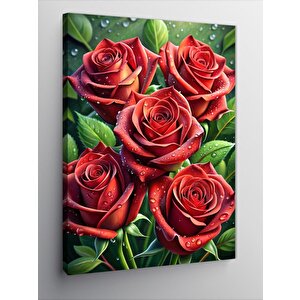 Kanvas Tablo Kırmızı Güller 70x100 cm