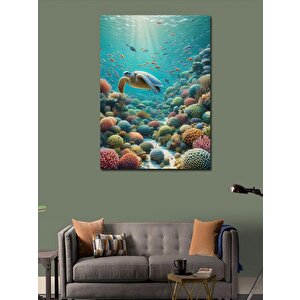 Kanvas Tablo Mercanlar Ve Yunus 70x100 cm