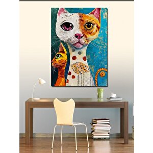 Kanvas Tablo Sevimli Kediler 70x100 cm