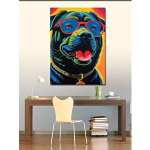 Kanvas Tablo Güneş Gözlüklü Köpek