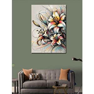 Kanvas Tablo Renkli Çiçekler 100x140 cm