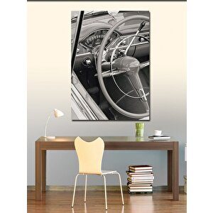 Kanvas Tablo Retro Araba 70x100 cm
