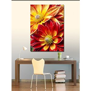 Kanvas Tablo Kırmızı Çiçekler 70x100 cm