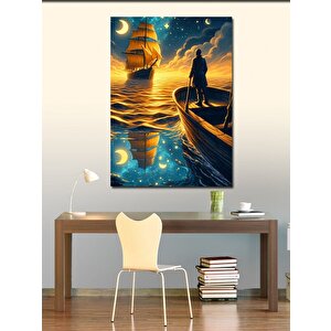Kanvas Tablo Filika Ve Yelkenli Tekne 70x100 cm