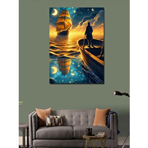 Kanvas Tablo Filika Ve Yelkenli Tekne 70x100 cm