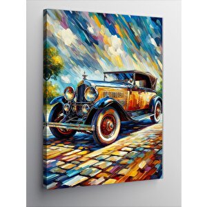 Kanvas Tablo Retro Araba