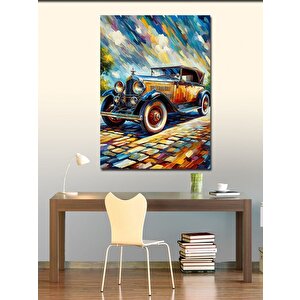 Kanvas Tablo Retro Araba