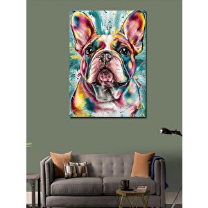Kanvas Tablo Sevimli Köpek 100x140 cm