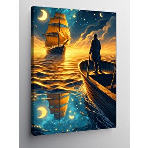 Kanvas Tablo Filika Ve Yelkenli Tekne