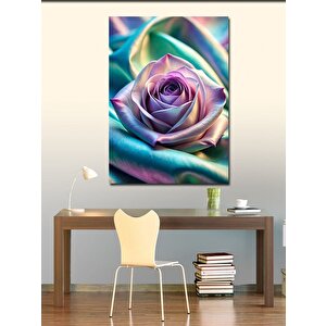 Kanvas Tablo Mor Çiçekler 70x100 cm