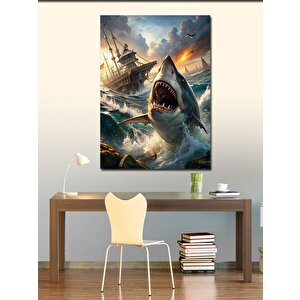 Kanvas Tablo Köpek Balığı Avcıları 70x100 cm