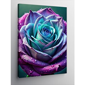 Kanvas Tablo Mor Çiçek 70x100 cm