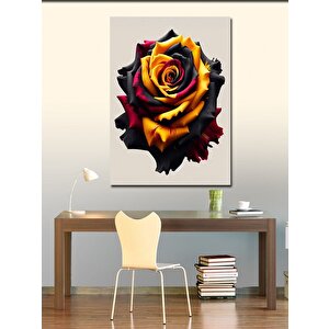 Kanvas Tablo Renkli Gül 100x140 cm