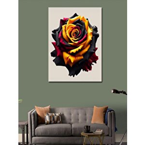 Kanvas Tablo Renkli Gül 100x140 cm